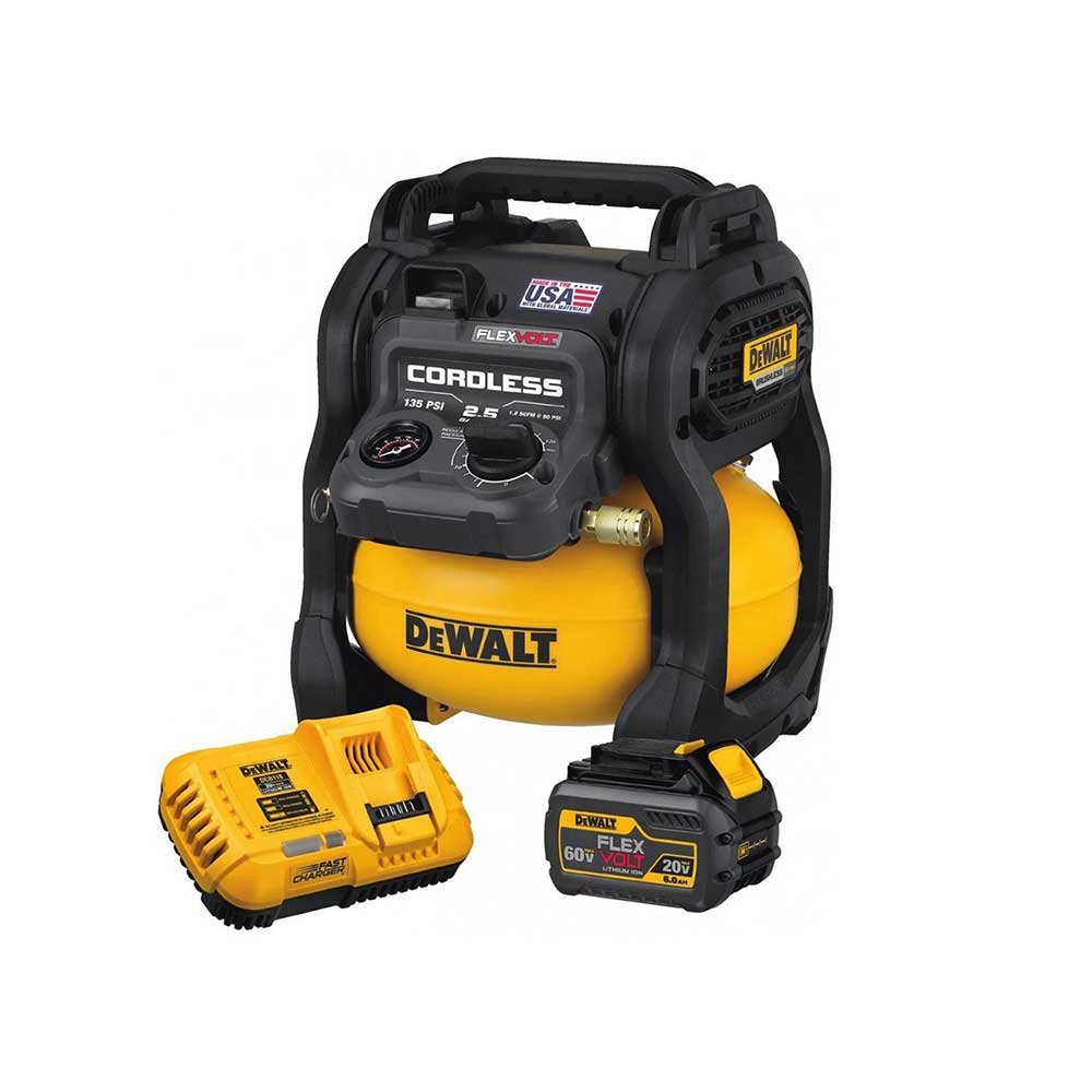 DEWALT FlexVolt 60V Max 2.5 Gallon Cordless Air Compressor Kit